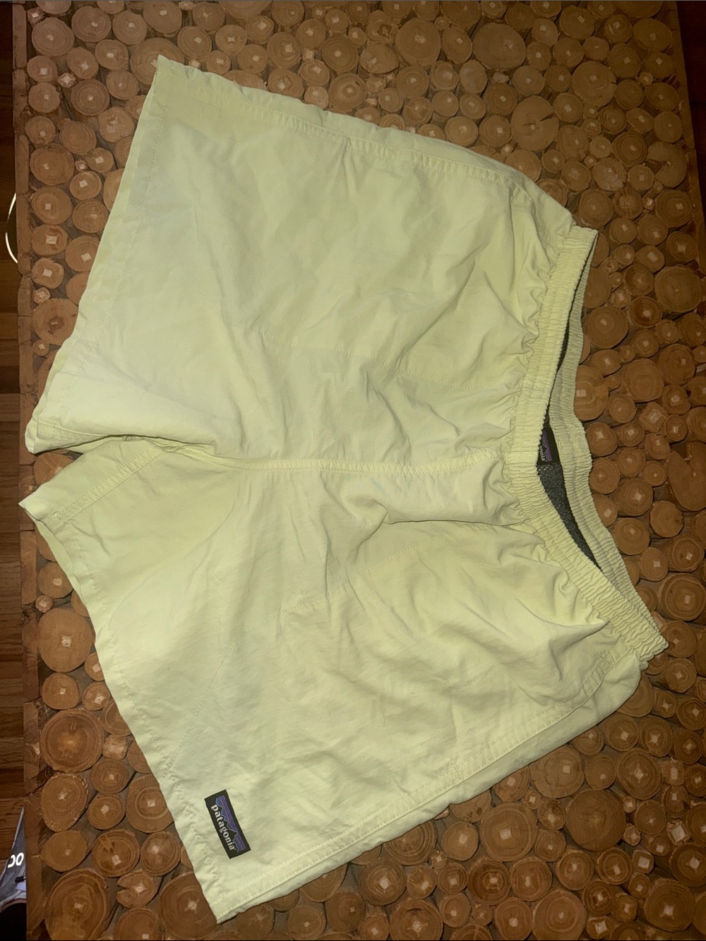 Patagonia Men’s Pale Yellow baggie Shorts